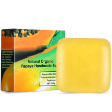 Natural Organic Papaya Handmade Dead Skin Remover Exfoliate Soap Bar